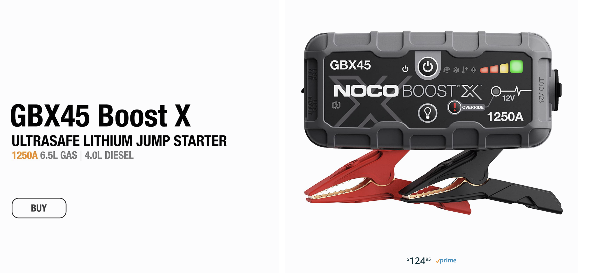 NOCO Boost X GBX45 1250A 12V Booster Batterie Vo…