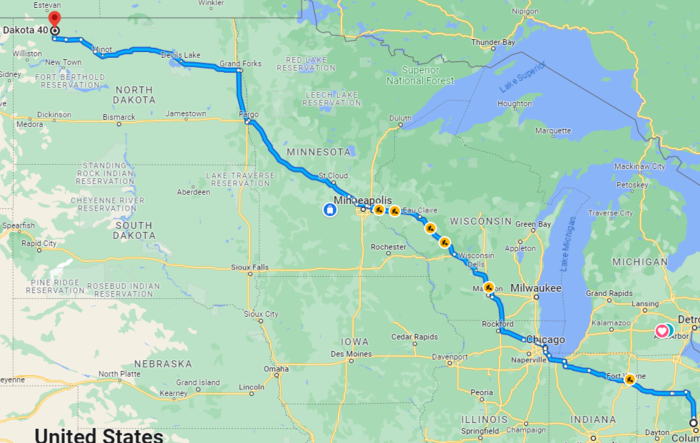 Trip to the Wild West – Columbus, OH to Columbus, ND