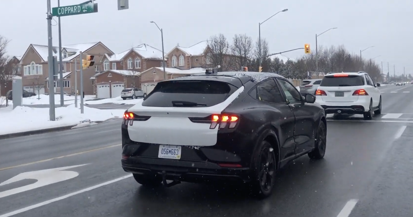 Black Mach E Spotted In Canada Ford Mustang Mach E Forum Macheforum Com