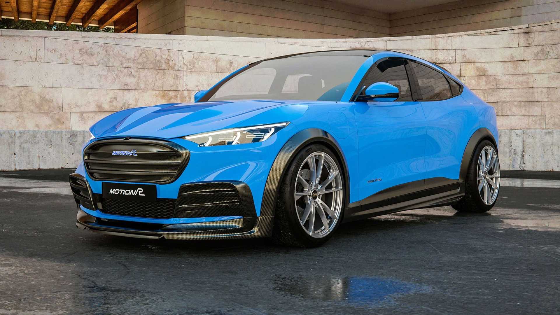 MachE by Motion R Design body kit, front lip, fender flares, spoiler