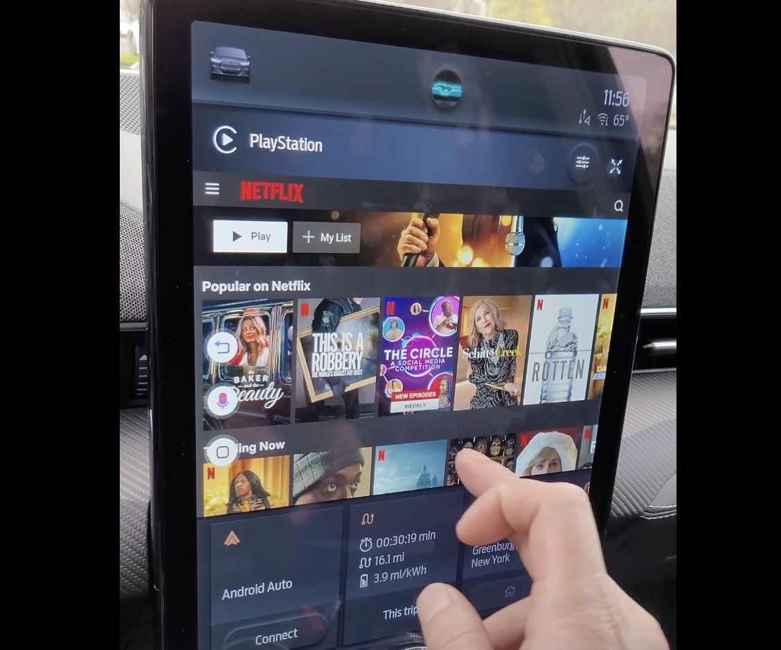 Mustang mach e netflix deals