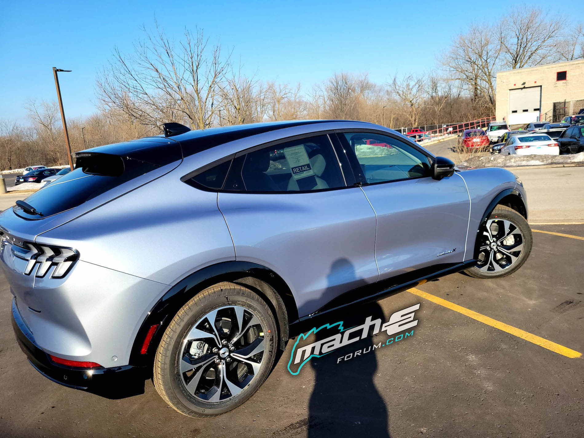 First MachE in Iced Blue Silver Metallic MachEforum Ford Mustang
